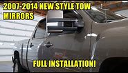 Full Tow Mirror Install: (2007-2014) Silverado & Sierra Trucks (LTZ, SLT, Denali) - Boost Auto Parts