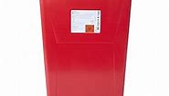 McKesson Prevent Premium Biohazard Sharps Container - Vertical Entry, Rotating Lid - Red and White, 18 gal, 13 in x 17 3/10 in x 24 3/5 in, 1 Count