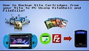 How to Backup Vita Game Cartridges from your Vita to PC/Memory Card Using VitaShell and FileZilla!