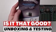 Is It That Good? Samsung Fit Plus USB Drive Unboxing & Test