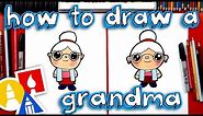 How To Draw A Cartoon Grandma