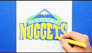 How to draw Denver Nuggets Logo [NBA Team]