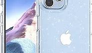 Case for iPhone 11 Pro Max, Glitter Sparkle Bling Shockproof Protective Phone Cases for Women Girls, 6.5 Inch, Glitter Clear