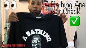 A Bathing Ape Bape T-shirt Fake or Real Check & Review