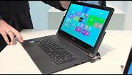 Acer Aspire R13 laptop turns into a tablet, or is it the other way round?