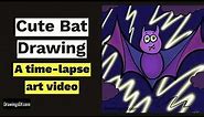 Bat Drawing: Easy and Cute