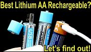 Which "Lithium" AA Rechargeable Battery is Best? Let's find out!