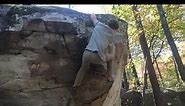 Moss Rock Preserve bouldering:V7 road to nowhere