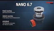Wirquin NANO 6.7 Basin Waste + Trap in one