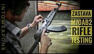 Zastava m70ab2 AK Rifle: Testing at the Range