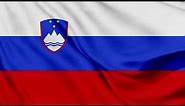 Slovenia Flag Waving Background | HD | ROYALTY FREE