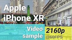 Apple iPhone XR 2160p@60fps video sample