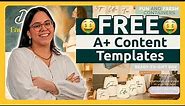 FREE A+ Content Templates (CANVA TUTORIAL) | Enhance your Amazon Listing and boost your sales! 🎨🤑