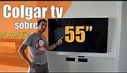 ✅ Cómo COLGAR TV 55" SOBRE una pared de PLADUR ✅ con SOPORTE ARTICULADO