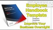 Easy Employee Handbook Template in MS Word - Update Fast