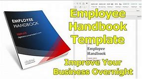 Employee Handbook Template in MS Word - Create an Employee Handbook Fast
