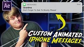 FREE Custom Animated iPhone Messages!!