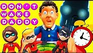 Incredibles 2 Don't Wake Daddy Game! w Mr Incredible, Elastigirl, Screenslaver, & LOL Doll Super BB