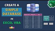 How to Create a Simple Database in Excel VBA