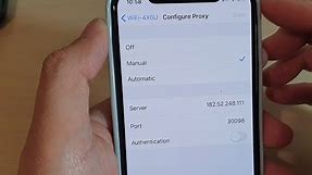 iPhone 11 Pro: How to Configure Proxy To Connect to Wifi