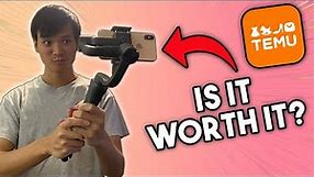 I tried a Gimbal Stabilizer from Temu || Gadgets from Temu #1