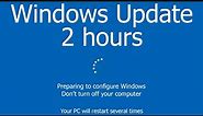 Windows Update Screen 2 hours REAL COUNT in 4K UHD !