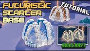 EASY Futuristic STARTER BASE TUTORIAL - Minecraft Starter house Tutorial - Futuristic Base - Modular