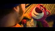 Toy Story 3-Lotso gets picked up by a garbage man