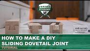 How to make a diy SLIDING DOVETAIL JOINT with a router | TUTORIAL