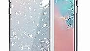 RANZ Galaxy S10 Lite Case, A91 Case, Anti-Scratch Shockproof Series Clear Hard PC+ TPU Bumper Protective Cover Case for Samsung Galaxy S10 Lite (2020) - Universe