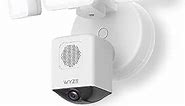 WYZE Floodlight Camera Pro, 3000-Lumen LEDs, 180° Wide View, 2K HD Outdoor Security Camera, Motion Detection, 105dB Siren, Cloud & Local Storage, Color Night Vision, for Home Surveillance, Wired