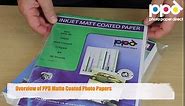 PPD 50 Sheets Inkjet Matte Photo Paper 11x14 49lbs 180gsm 9.5mil High Resolution Instant Dry Heavyweight (PPD-117-50)