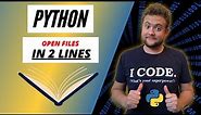 How To Open File With Python