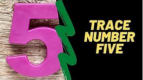 Number 5 tracing worksheet pdf | How to trace number 5 | How to count from 1 to 5 video