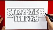 How to Draw Stranger Things Logo
