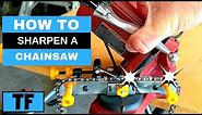 HOW TO USE HARBOR FREIGHT CHAINSAW SHARPENER - Sharpen Your Own Chainsaw For Less Than $25