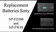 Replacement Batteries for Sony a7- a7ii - a7iii