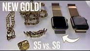 Apple Watch Series 6 Gold Stainless Steel with Milanese Loop