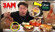 DO NOT ORDER ENTIRE WENDY’S MENU ON UBER EATS AT 3AM CHALLENGE!! (SO GROSS)