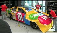 Incredible 2013 Kyle Busch M&M'S NASCAR Wrap Time Lapse - How NASCAR cars are painted
