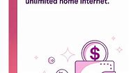 Unlimited data on all home internet plans.