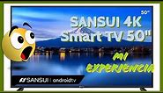 Pantalla LED SANSUI 4K Smart TV 50'' SMX50F3UAD, mi experiencia