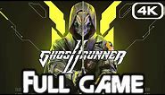 GHOSTRUNNER 2 - Gameplay Walkthrough FULL GAME (4K 60FPS RTX) Speedrun