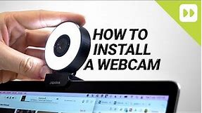 How to setup a webcam on a laptop