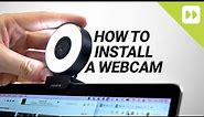 How to setup a webcam on a laptop
