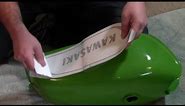 How to apply vinyl graphics to a motorcycle