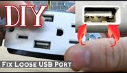 How to fix a loose USB port - easy DIY