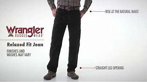 Wrangler Rugged Wear Men's Black Relaxed Fit Jeans | Blain’s Farm & Fleet