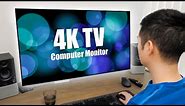 How I Use a 4K TV as a Monitor for Productivity