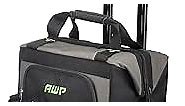 AWP Rolling 14 Inch Tool Bag with Telescoping Rubber Handle and Heavy-Duty Wheel, Water-Resistant Construction